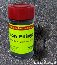 Iron Filings and magnet